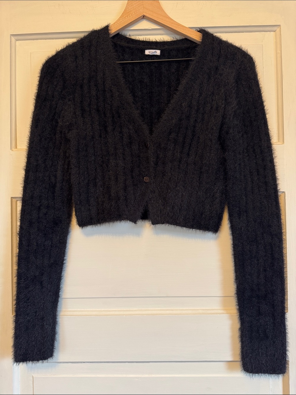 Garage Black Fuzzy Cardigan